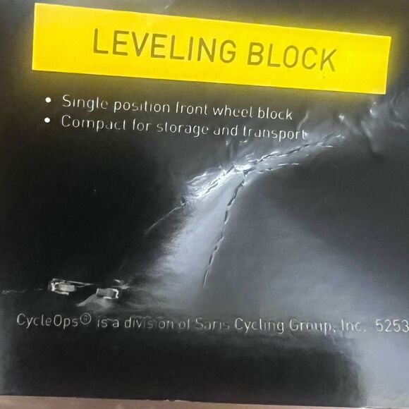 Set CycleOps Riser Tire Leveling Block Sweat Guard Bicycle Trainer - Picture 14 of 15